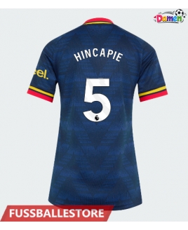 Günstige Arsenal Piero Hincapie #5 Auswärtstrikot Damen 2026-27 Kurzarm